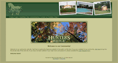 Desktop Screenshot of huntersridgehomeowners.org