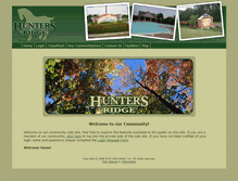 Tablet Screenshot of huntersridgehomeowners.org